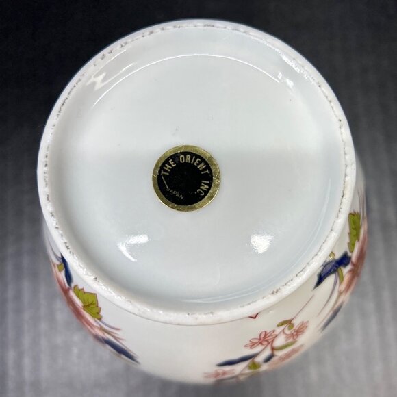 Vintage The Orient Inc Japanese Temple Ginger Jar Gold Lidded Porcelain 1960’s - Picture 5 of 8